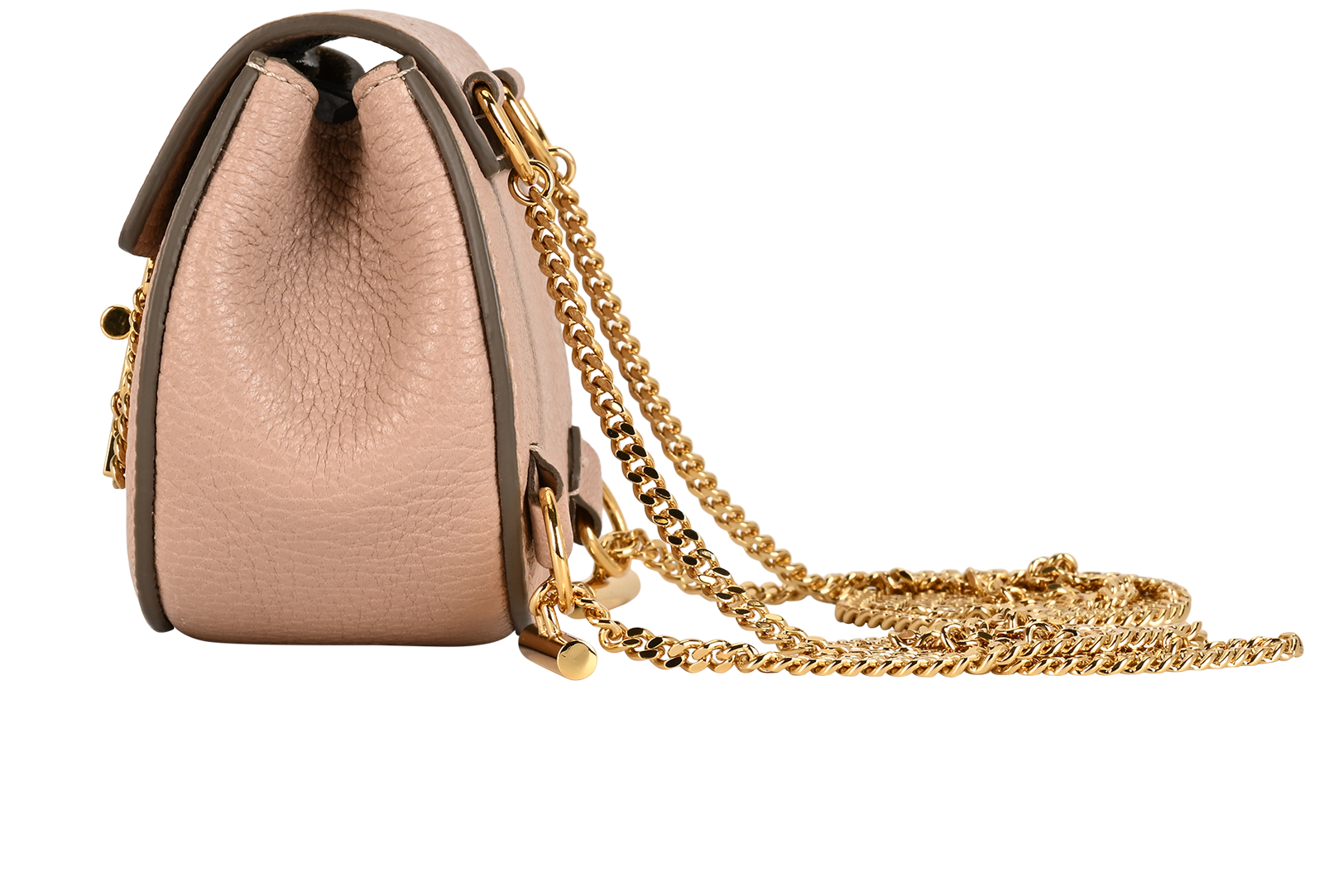 Small Drew, &pound;280, Handbags, Pink, Leather, Bottom view